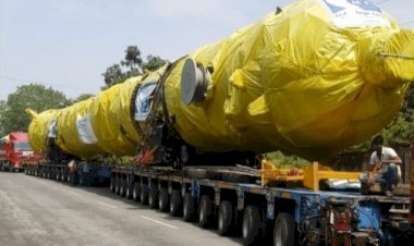 धनबाद: कोलकाता से 35 दिनों बाद हर्ल का यूरिया रिएक्टर सिंदरी पहुंचा