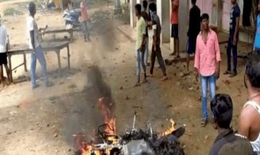 हजारीबाग: कटकमदाग में दो गुटों में टेशन, प्रतिबंधित पशु  मांस की सूचना पर आगजनी-तोड़फोड, ओसी घायल 