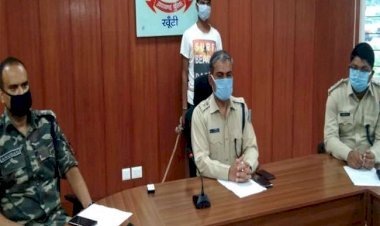 झारखंड: खुंटी में दो लाख का इनामी PLFI एरिया कमांडर दीत नाग अरेस्ट, लोडेड पिस्टल व 11 कारतूस बरामद़