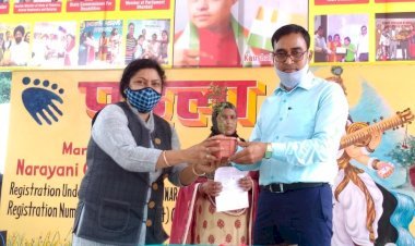 धनबाद: दिव्यांग बच्चों की स्कूल पहला कदम में एसडीएम का स्वागत