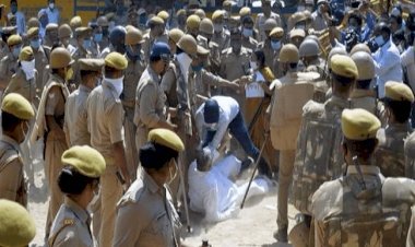 यूपी: टीएमसी एमपी का डेलीगेशन हाथरस पहुंचा.,धक्का-मुक्की में गिरे डेरेक ओ ब्रायन (देखें  VIDEO)