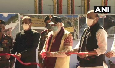 हिमाचल प्रदेश: पीएम नरेंद्र मोदी ने रोहतांग में वर्ल्ड की सबसे लंबी अटल टनल का उद्घाटन किया,बोले- 26 साल का काम छह साल में पूरा किया