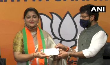 नई दिल्ली: कांग्रेस प्रवक्ता छोड़ खुशबू सुंदर बीजेपी में शामिल, सोनिया गांधी को पत्र लिखकर सीनीयर लीडरों पर लगाया गंभीर आरोप