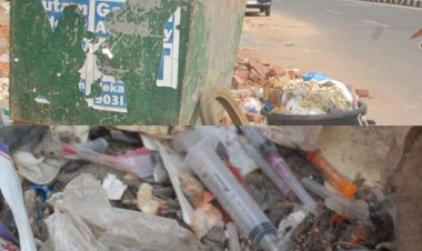 धनबाद: प्रगति नर्सिंग होम का बायोमेडिकल वेस्ट रोड पर फेंका गया, फूड इंस्पेक्टर ने लगाया 20 हजार जुर्माना 