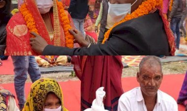 यूपी: गोरखपुर में एक ही मंडप में मां-बेटी बनीं दुल्हन, मुख्यमंत्री सामूहिक विवाह योजना के तहत 63 जोड़ों की शादी