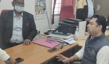 झारखंड: रणविजय सिंह ने श्रम कल्याण मंत्री सत्यानन्द भोक्ता से मुलाकात की