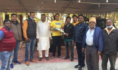 धनबाद: बिहार जनता खान मजदुर संघ के पदाधिकारियों ने रणविजय सिंह की मुलाकात