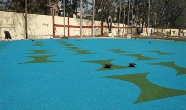 धनबाद:गोल्फ ग्राउंड के ओपन जिम में मलेशिया का सिंथेटिक रबर ट्रैक, यहां गिरने से नहीं टूटेगा मोबाइल