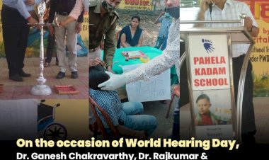 धनबाद: दिव्यांग बच्चों की स्कूल पहला कदम में विश्व श्रवण दिवस पर जागरूकता कैंप