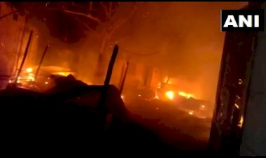 पटना: पुलिस लाइन में गैस सिलिंडर ब्लास्ट से लगी भीषण आग, आधा दर्जन पुलिसकर्मी जख्मी