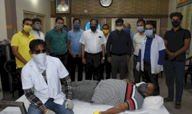 धनबाद: मारवाड़ी युवा मंच के कैंप में 26 लोगों ने किया ‘ब्लड डोनेशन’