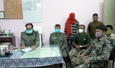 लातेहारः बालूमाथ में टीपीसी का एक लाख का इनामी नक्सली राकेश साव अरेस्ट