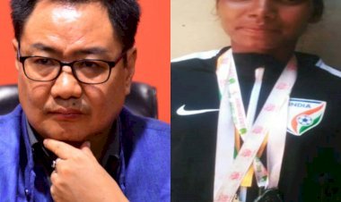 धनबाद: इंटरनेशनल फुटबॉलर संगीता कुमारी को मिलेगी मदद, सेंट्रल खेल मिनिस्टर किरण रिजीजू ट्वीट कर दी जानकारी