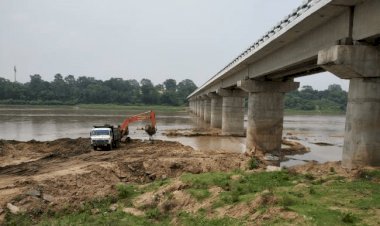 सुदामडीह पुल के नीचे बालू माइनिंग पर रोक, भोजुडीह पुलिस छह वाहन किया जब्त