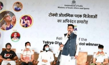 नई दिल्ली: टोक्यो ओलंपिक 2020 में देश के लिए मेडल लेकर लौटे भारतीय खिलाड़ियों हुए सम्मानित