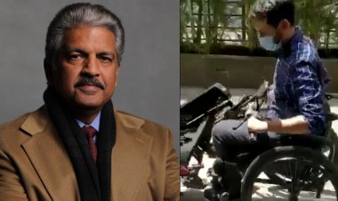 दिव्यांग ने व्हीलचेयर को बनाया बाइक, देखकर दंग रह गये आनंद महिंद्रा, मदद करने का किया एलान