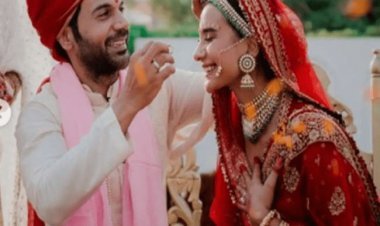 शादी के बंधन में बंधे राजकुमार राव और पत्रलेखा पॉल, राव ने खुद अपनी शादी की फोटो सोशल मीडिया पर किया शेयर   