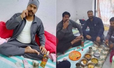 झारखंड: जेल शराब पार्टी कर रहे गैंगस्टर सुजीत सिन्हा का फोटो वायरल, सुरक्षा पर उठ रहे हैं सवाल