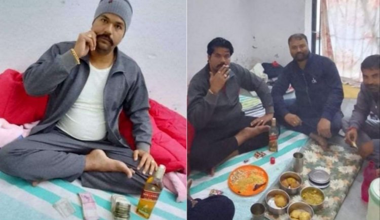 झारखंड: जेल शराब पार्टी कर रहे गैंगस्टर सुजीत सिन्हा का फोटो वायरल, सुरक्षा पर उठ रहे हैं सवाल