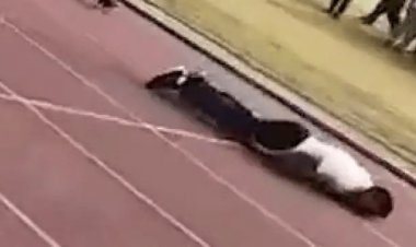 बिहार: दौड़ प्रतियोगिता में  आगे निकलने की होड़ में डीजीपी मुंह के बल गिरे, वीडियो वायरल