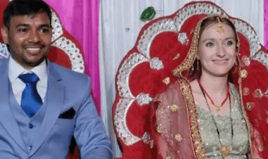 प्रेमी से शादी करने के लिए अकेले ही इंडिया पहुंची जर्मन लड़की, नवादा में हिंदू रीति-रिवाज से लिए सात फेरे शादी