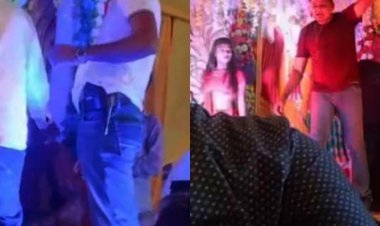 वैशाली: सब इंस्पेक्टर का आर्केस्ट्रा गर्ल के साथ डांस करते वीडियो वायरल, सरकारी पिस्टल किसी और को थमाया