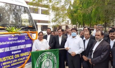 धनबाद: डालसा का जागरुकता रथ रवाना, माइंस एक्सीडेंट के प्रति करेगा सचेत