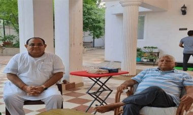 बिहार: लालू यादव से मिले BJP के बागी MLC सच्चिदानंद राय, बोले-जिंदादिल इंसान हैं RJD सुप्रीमो