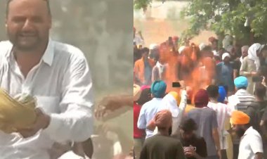 पंजाब: सिद्धू मूसेवाला को हजारों लोगों ने नम आंखों से दी विदाई,पिता ने दी मुखाग्नि