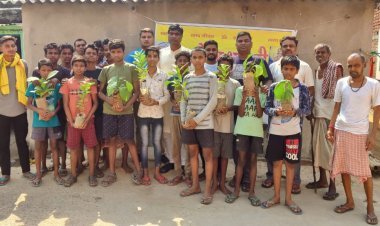 धनबाद: विश्व पर्यावरण दिवस पर आरोग्य भारती ने चलाया वृक्षारोपण अभियान