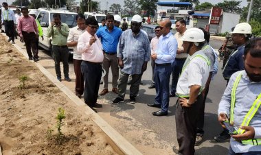धनबाद: झारखंड के पहले आठ  लेन रोड का वर्ल्ड बैंक की टीम ने किया निरीक्षण