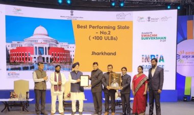 Swachh Survekshan2022: झारखंड बना सेकेंड टॉपर, केंद्रीय आवासन एवं शहरी कार्य मंत्री ने किया सम्मानित