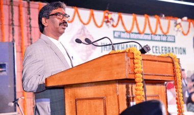 नई दिल्ली में झारखंड राज्य दिवस समारोह: CM हेमंत सोरेन, बोले- व्यापार मेले में प्रदेश ने छोड़ी छाप