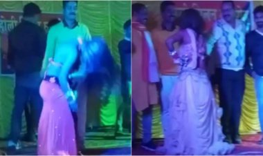 बार बाला के साथ ठुमका लगाने वाले रेल थाना प्रभारी सुरेश पासवान सस्पेंड