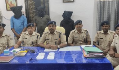 Jharkhand : खूंटी में हाइड्रा क्रेन लूट एवं रंगदारी मांगने के मामले में 24 घंटे के अंदर खुलासा, तीन एक्युज्ड अरेस्ट