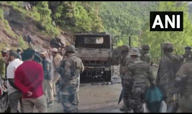 Jammu and Kashmir : आतंकी हमले के बाद लगी आर्मी के ट्रक में आग, पांच जवान शहीद, जैश के PAFF ने ली जिम्मेदारी