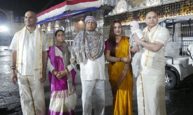 Bihar: लालू फैमिली ने किया तिरुपति बालाजी दर्शन, तेजस्वी और तेजप्रताप का बाल दान, पोती का मुंडन संस्कार