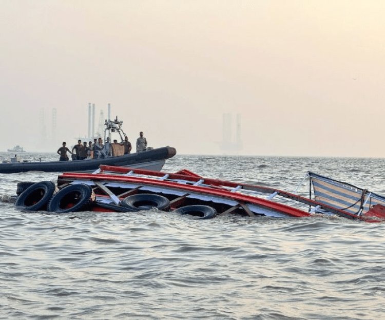 Mumbai boat accident: नेवी की बोट से प्राइवेट कंपनी की नाव टकरायी, 13 की मौत