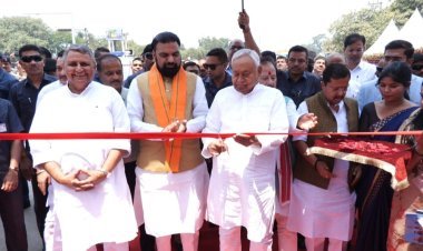 Bihar:पटना में बिहार के पहले डबल डेकर पुल का सीएम नीतीश ने किया लोकार्पण