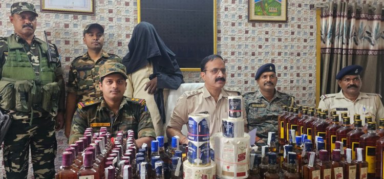Jharkhand:पलामू पुलिस ने जब्त किया 10 लाख की अवैध विदेशी शराब, तस्कर अरेस्ट
