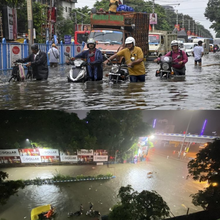 कोलकाता में बारिश का कहर: दुर्गा पूजा से पहले जलजमाव, पांच की मौत – सड़क, ट्रेन और हवाई सेवा प्रभावित