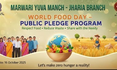 Dhanbad:  झरिया में छात्रों ने ली अनोखी शपथ: “ना करेंगे अन्न की बर्बादी, ना रहने देंगे किसी को भूखा”
