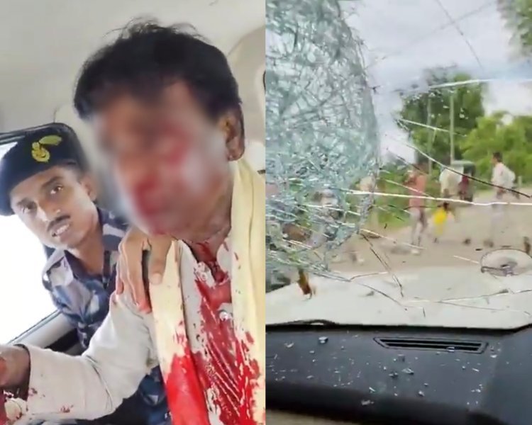 पश्चिम बंगाल में बीजेपी सांसद खगेन मुर्मू पर जानलेवा हमला, सिर फूटा; भीड़ ने गाड़ियों पर बरसाये पत्थर