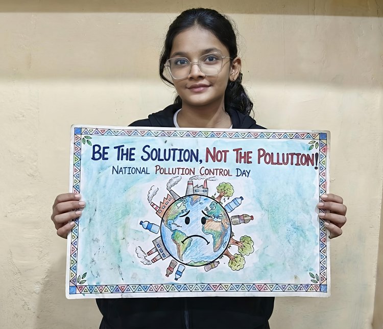 धनबाद: राष्ट्रीय प्रदूषण नियंत्रण दिवस पर मारवाड़ी युवा मंच झरिया शाखा की पोस्टर प्रतियोगिता