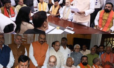 बिहार राज्यसभा चुनाव: अमित शाह की मौजूदगी में नीतीश कुमार समेत NDA के 5 उम्मीदवारों ने भरा नामांकन