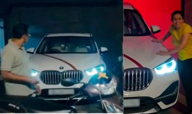 स्कूटी का वादा, BMW का सरप्राइज! बेटे ने पापा को दी BMW X1, मां के आंसू ने इंटरनेट को रुला दिया
