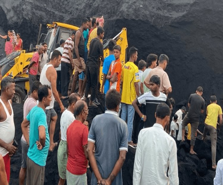 धनबाद में BCCL की मुनीडीह कोल वाशरी में बड़ा हादसा: स्लरी में दबकर 4 दिहाड़ी मजदूरों की मौत, 3 शव बरामद