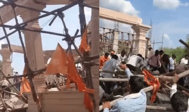 महाराष्ट्र के परभणी में बड़ा हादसा: हनुमान मंदिर का मंडप ढहा, 7 श्रद्धालुओं की मौत; CCTV में कैद हुई भयावह घटना