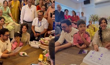 61 की उम्र में तीसरी बार दूल्हे बने आमिर खान, गर्लफ्रेंड गौरी स्प्रैट से रचाई शादी; अंबानी-आशुतोष समेत कई दिग्गज पहुंचे