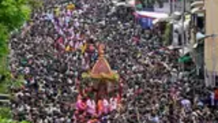 पुरी जगन्नाथ रथयात्रा में 1 श्रद्धालु की मौत, 5 की तबीयत बिगड़ी; 12 लाख श्रद्धालुओं के बीच भगदड़ से सरकार का इनकार